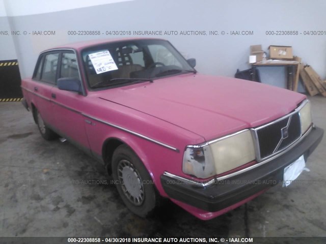 YV1AA8246L1423030 - 1990 VOLVO 240 DL PINK photo 1