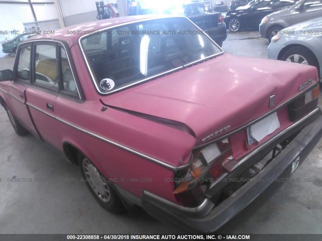 YV1AA8246L1423030 - 1990 VOLVO 240 DL PINK photo 3