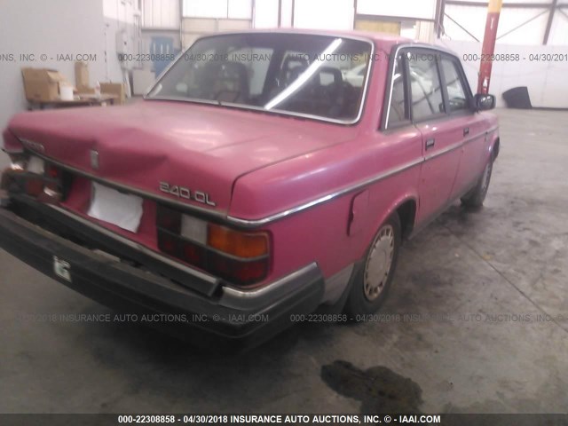 YV1AA8246L1423030 - 1990 VOLVO 240 DL PINK photo 4