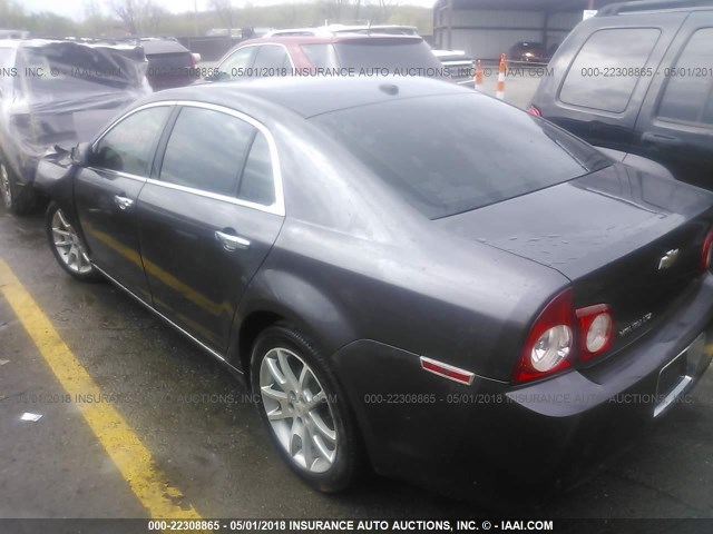 1G1ZE5E72A4135916 - 2010 CHEVROLET MALIBU LTZ 灰色 照片 3