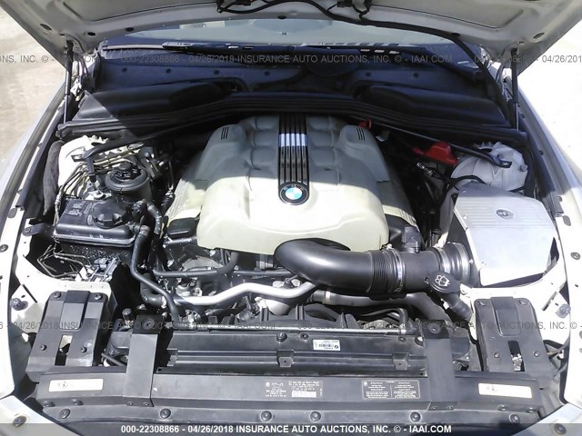 WBAEH73485B193822 - 2005 BMW 645 CI AUTOMATIC فضي صورة 10