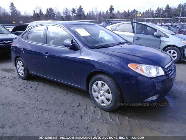 KMHDU46D58U369380 - 2008 HYUNDAI ELANTRA GLS/SE/LIMITED BLUE photo 1