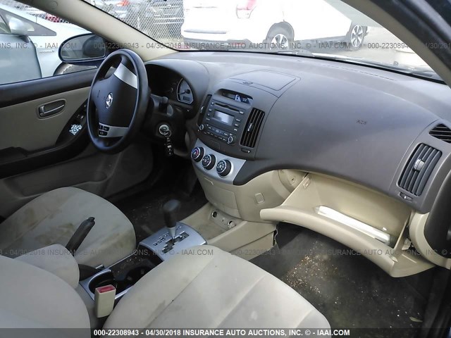 KMHDU46D58U369380 - 2008 HYUNDAI ELANTRA GLS/SE/LIMITED BLUE photo 5