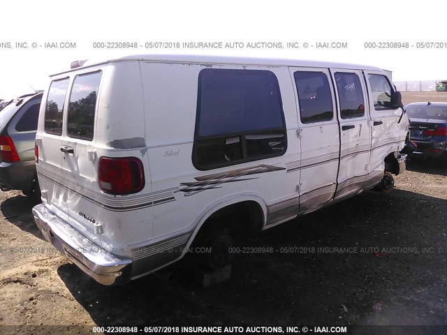 2B6HB11Y92K142358 - 2002 DODGE RAM VAN B1500 WHITE photo 4