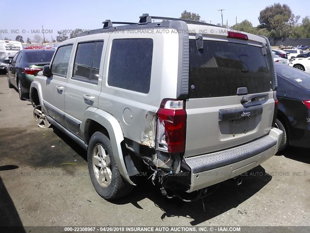 1J8HH48K47C501807 - 2007 JEEP COMMANDER SILVER photo 3