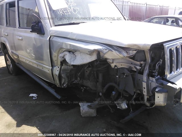 1J8HH48K47C501807 - 2007 JEEP COMMANDER SILVER photo 6