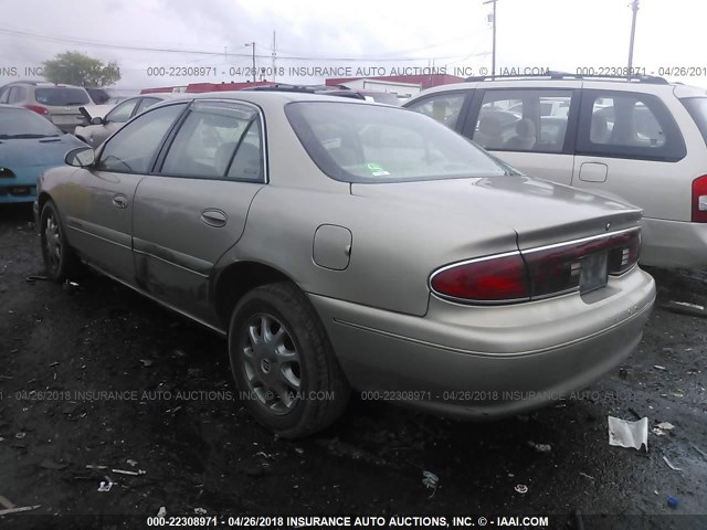 2G4WS52J311301161 - 2001 BUICK CENTURY CUSTOM GOLD photo 3