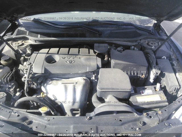 4T4BF3EK6BR168483 - 2011 TOYOTA CAMRY SE/LE/XLE BLACK photo 10