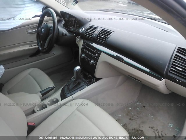 WBAUP73519VF09981 - 2009 BMW 128 I BLACK photo 5