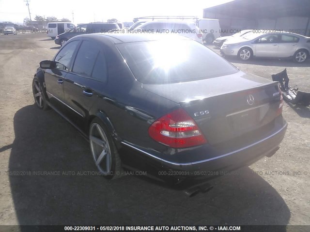 WDBUF76J74A451773 - 2004 MERCEDES-BENZ E 55 AMG BLACK photo 3