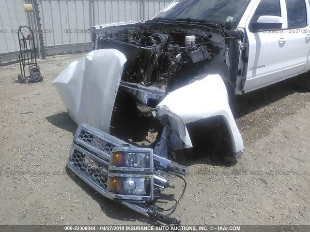 3GCUKREC0FG451582 - 2015 CHEVROLET SILVERADO K1500 LT WHITE photo 6