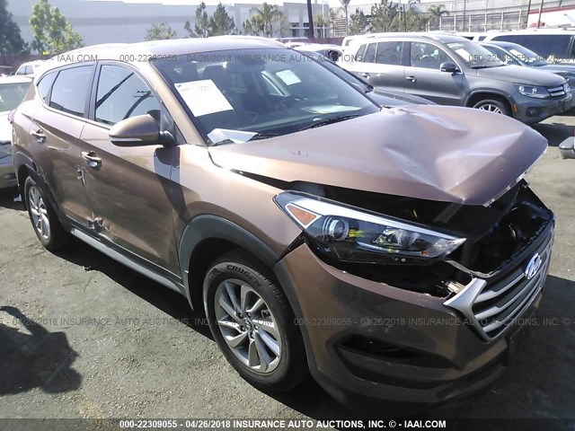 KM8J33A41HU442851 - 2017 HYUNDAI TUCSON LIMITED/SPORT AND ECO/SE Dark Brown photo 1