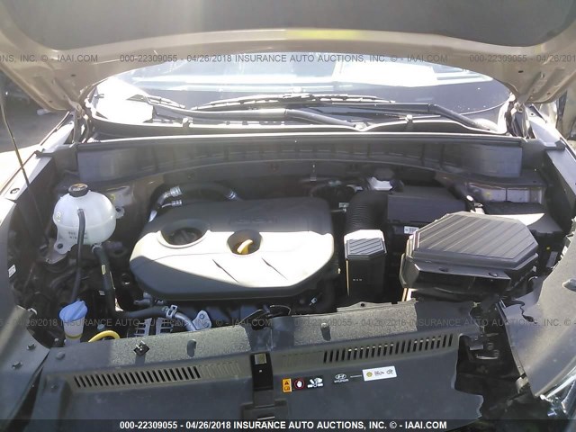 KM8J33A41HU442851 - 2017 HYUNDAI TUCSON LIMITED/SPORT AND ECO/SE Dark Brown photo 10