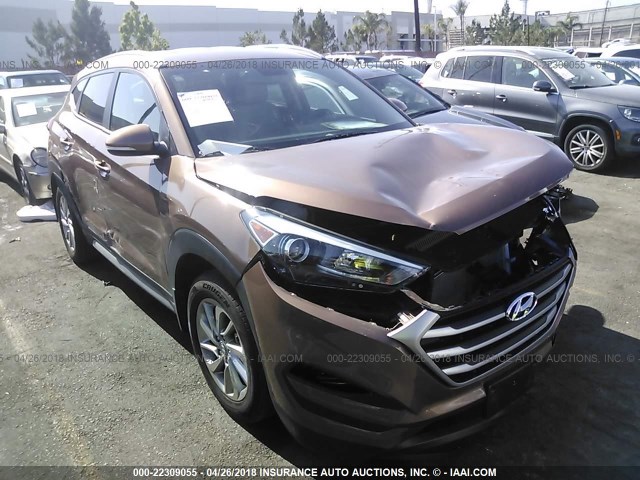 KM8J33A41HU442851 - 2017 HYUNDAI TUCSON LIMITED/SPORT AND ECO/SE Dark Brown photo 6