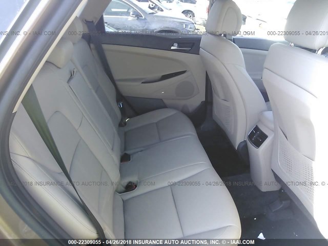 KM8J33A41HU442851 - 2017 HYUNDAI TUCSON LIMITED/SPORT AND ECO/SE Dark Brown photo 8