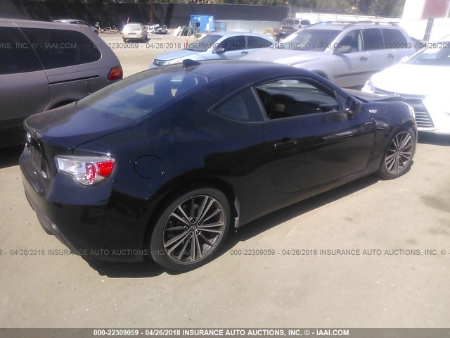 JF1ZNAA1XF8711663 - 2015 TOYOTA SCION FR-S შავი ფოტო 4