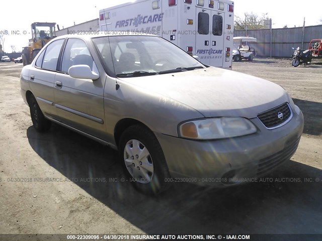 3N1CB51D91L457323 - 2001 NISSAN SENTRA XE/GXE BROWN photo 1