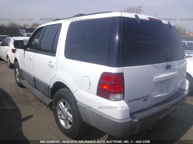 1FMPU16L74LA30056 - 2004 FORD EXPEDITION XLT 白色 照片 3