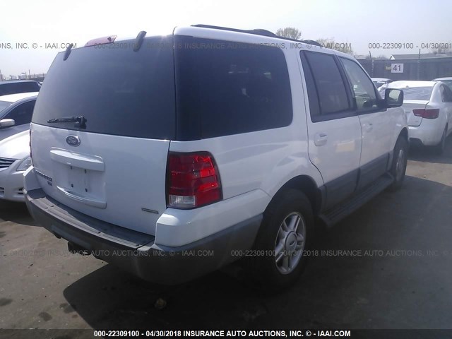 1FMPU16L74LA30056 - 2004 FORD EXPEDITION XLT WHITE photo 4