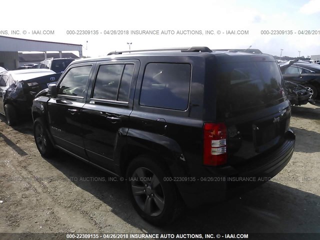 1C4NJPFA9FD116035 - 2015 JEEP PATRIOT LATITUDE BLACK photo 3