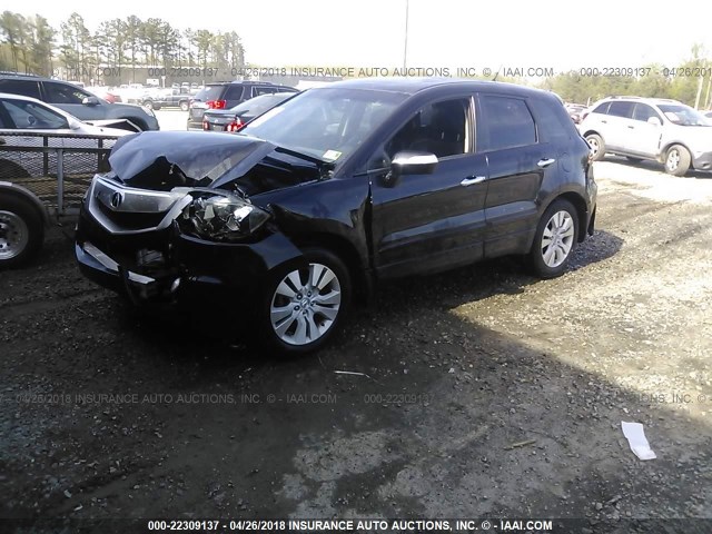 5J8TB1H22BA006870 - 2011 ACURA RDX BLACK photo 2