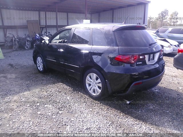 5J8TB1H22BA006870 - 2011 ACURA RDX BLACK photo 3