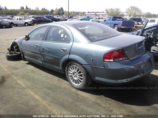 1C3EL56R45N657835 - 2005 CHRYSLER SEBRING TOURING Light Blue photo 3