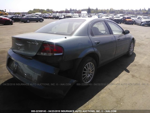 1C3EL56R45N657835 - 2005 CHRYSLER SEBRING TOURING Light Blue photo 4