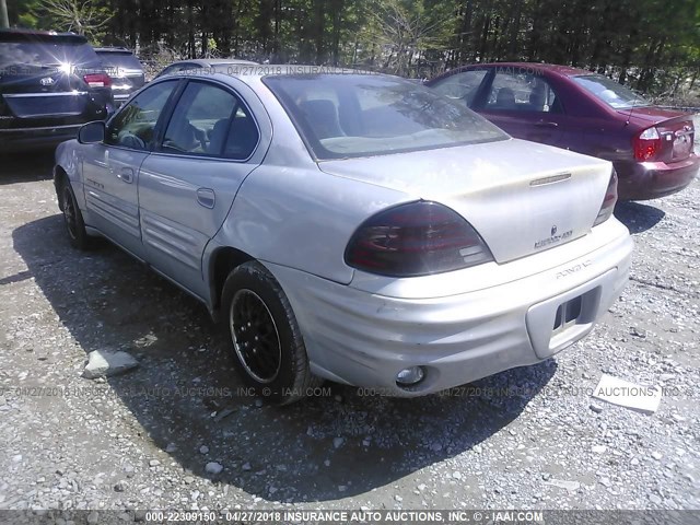 1G2NE52E7XM900351 - 1999 PONTIAC GRAND AM SE SILVER photo 3