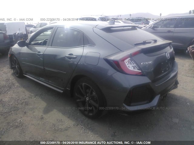 SHHFK7H41HU210283 - 2017 HONDA CIVIC SPORT 灰色 照片 3
