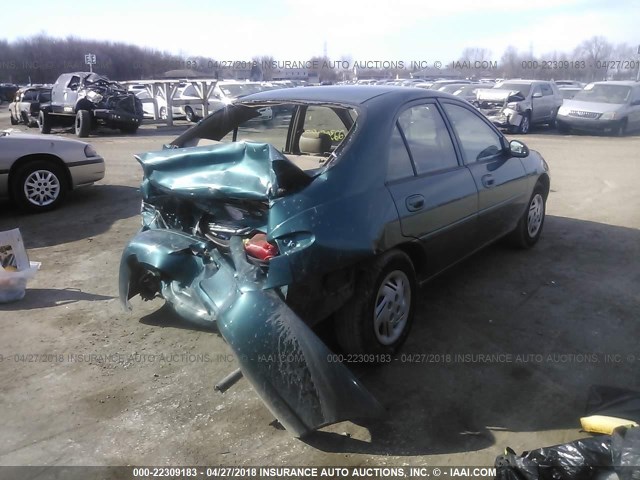 1FAFP10P0WW170038 - 1998 FORD ESCORT LX GREEN photo 4