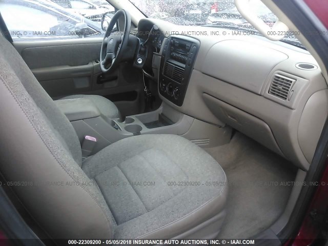1FMZU62K74UB20594 - 2004 FORD EXPLORER XLS/XLS SPORT RED photo 5