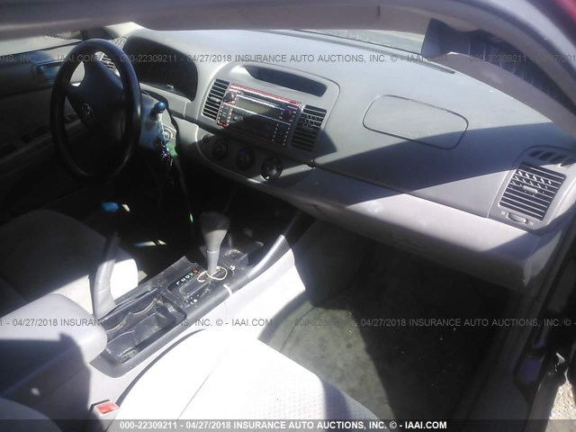 4T1BE32K73U157754 - 2003 TOYOTA CAMRY LE/XLE/SE MAROON photo 5