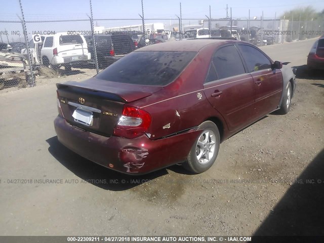 4T1BE32K73U157754 - 2003 TOYOTA CAMRY LE/XLE/SE MAROON photo 6