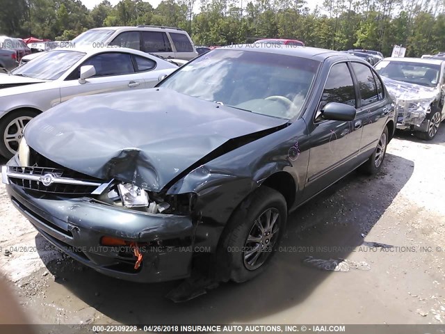 JN1CA21D8VT858218 - 1997 NISSAN MAXIMA GLE/GXE/SE GREEN photo 2