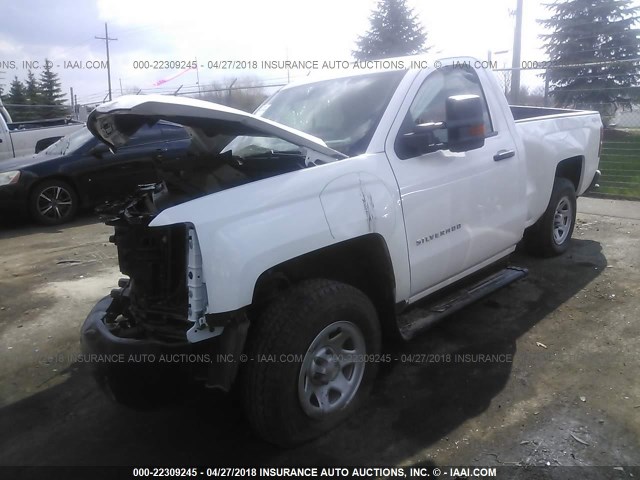 1GCNKNEC2GZ223503 - 2016 CHEVROLET SILVERADO K1500/K1500 LS WHITE photo 2