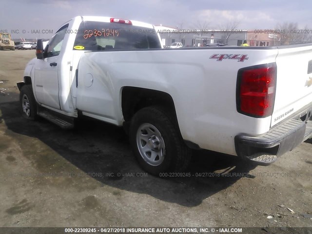 1GCNKNEC2GZ223503 - 2016 CHEVROLET SILVERADO K1500/K1500 LS WHITE photo 3