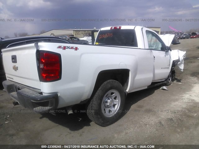 1GCNKNEC2GZ223503 - 2016 CHEVROLET SILVERADO K1500/K1500 LS WHITE photo 4