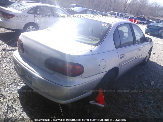 1G1ND52J13M590454 - 2003 CHEVROLET MALIBU SILVER photo 4