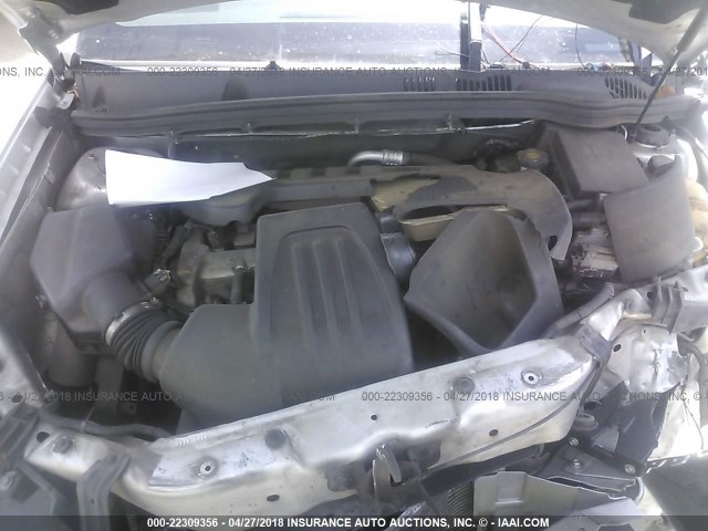 1G1AF5F54A7235344 - 2010 CHEVROLET COBALT 2LT SILVER photo 10