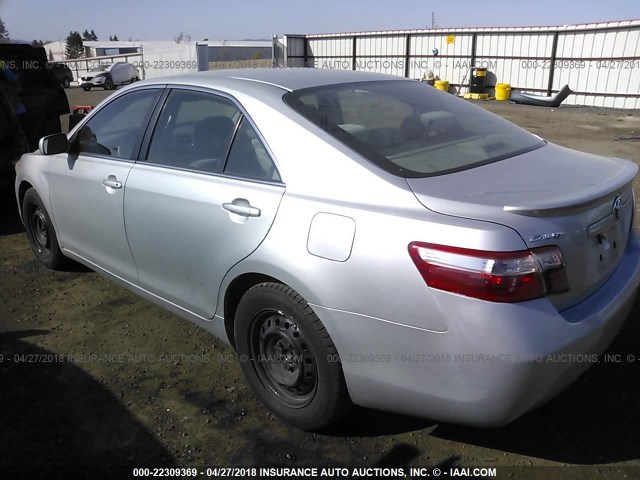 4T1BE46K27U179053 - 2007 TOYOTA CAMRY NEW GENERAT CE/LE/XLE/SE SILVER photo 3