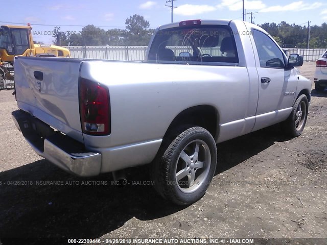 1D7HA16K45J627788 - 2005 DODGE RAM 1500 ST SILVER photo 4