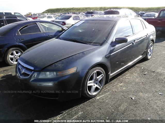 19UUA662X5A001086 - 2005 ACURA TL GRAY photo 2