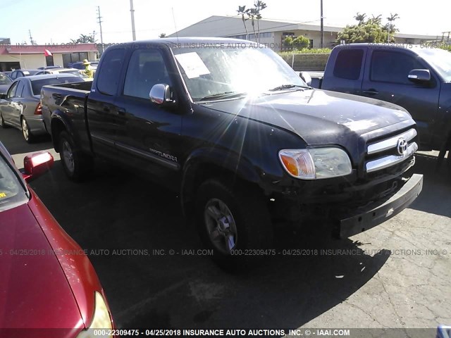 5TBBT44136S479040 - 2006 TOYOTA TUNDRA ACCESS CAB SR5 BLACK photo 1