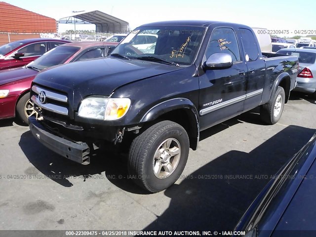 5TBBT44136S479040 - 2006 TOYOTA TUNDRA ACCESS CAB SR5 BLACK photo 2
