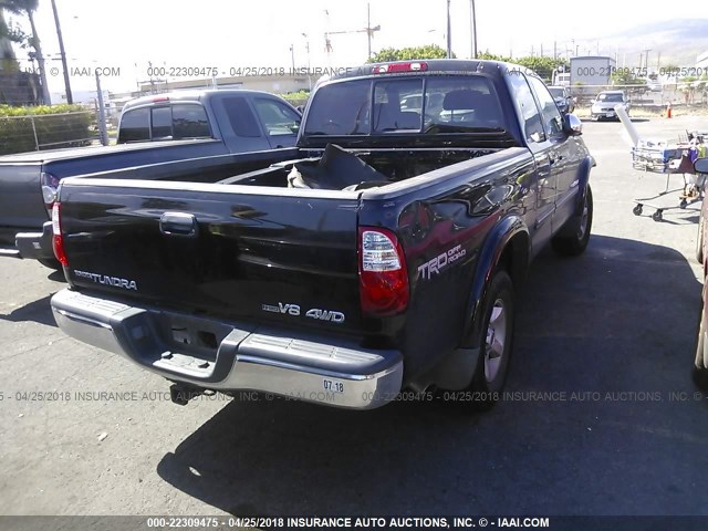5TBBT44136S479040 - 2006 TOYOTA TUNDRA ACCESS CAB SR5 BLACK photo 4