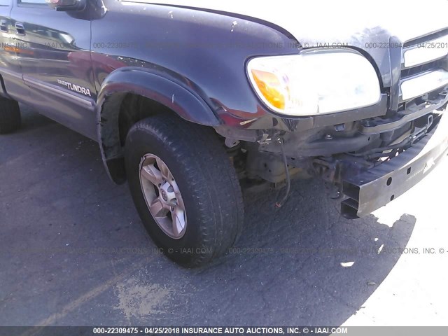 5TBBT44136S479040 - 2006 TOYOTA TUNDRA ACCESS CAB SR5 BLACK photo 6