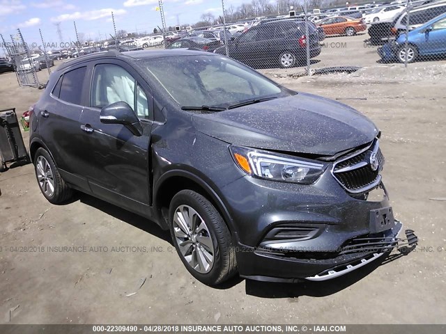 KL4CJASB0JB511335 - 2018 BUICK ENCORE PREFERRED GRAY photo 1