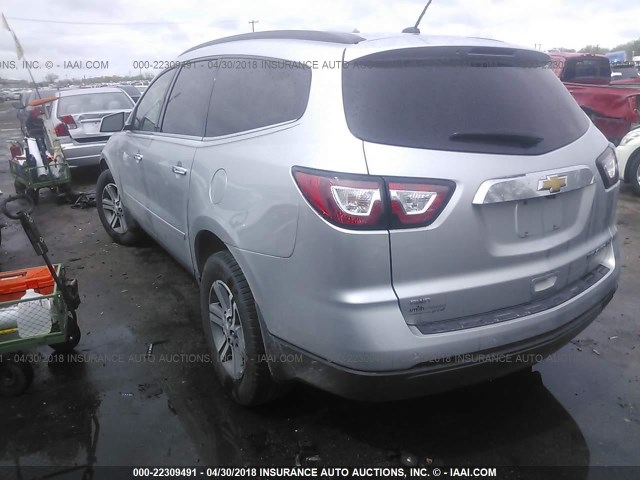 1GNKVHKD7FJ148343 - 2015 CHEVROLET TRAVERSE LT WHITE photo 3