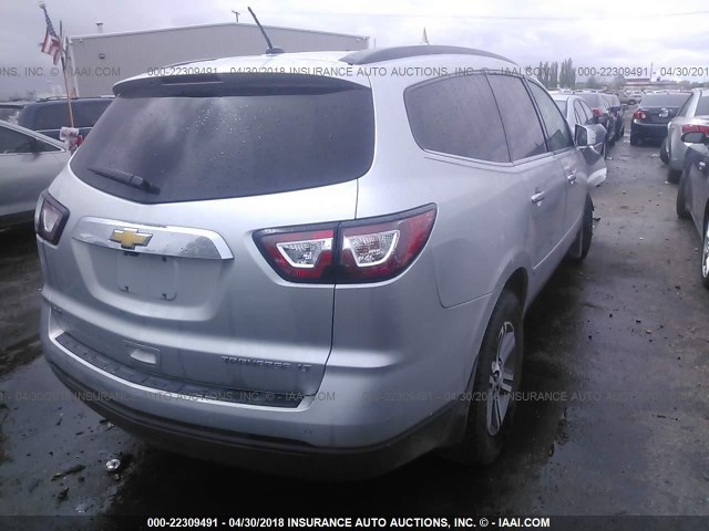 1GNKVHKD7FJ148343 - 2015 CHEVROLET TRAVERSE LT WHITE photo 4